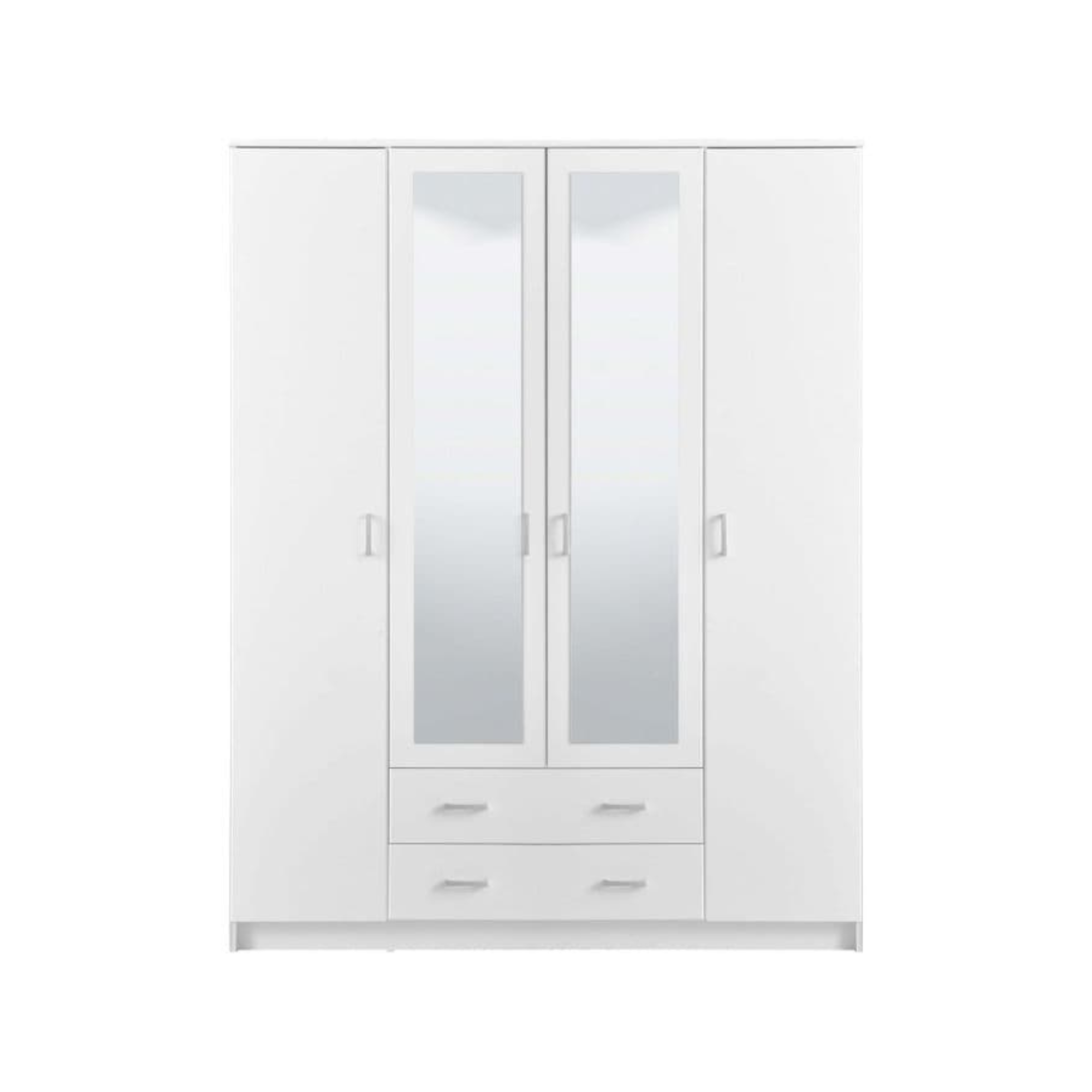 Kano White 4 Door Wardrobe - 3048