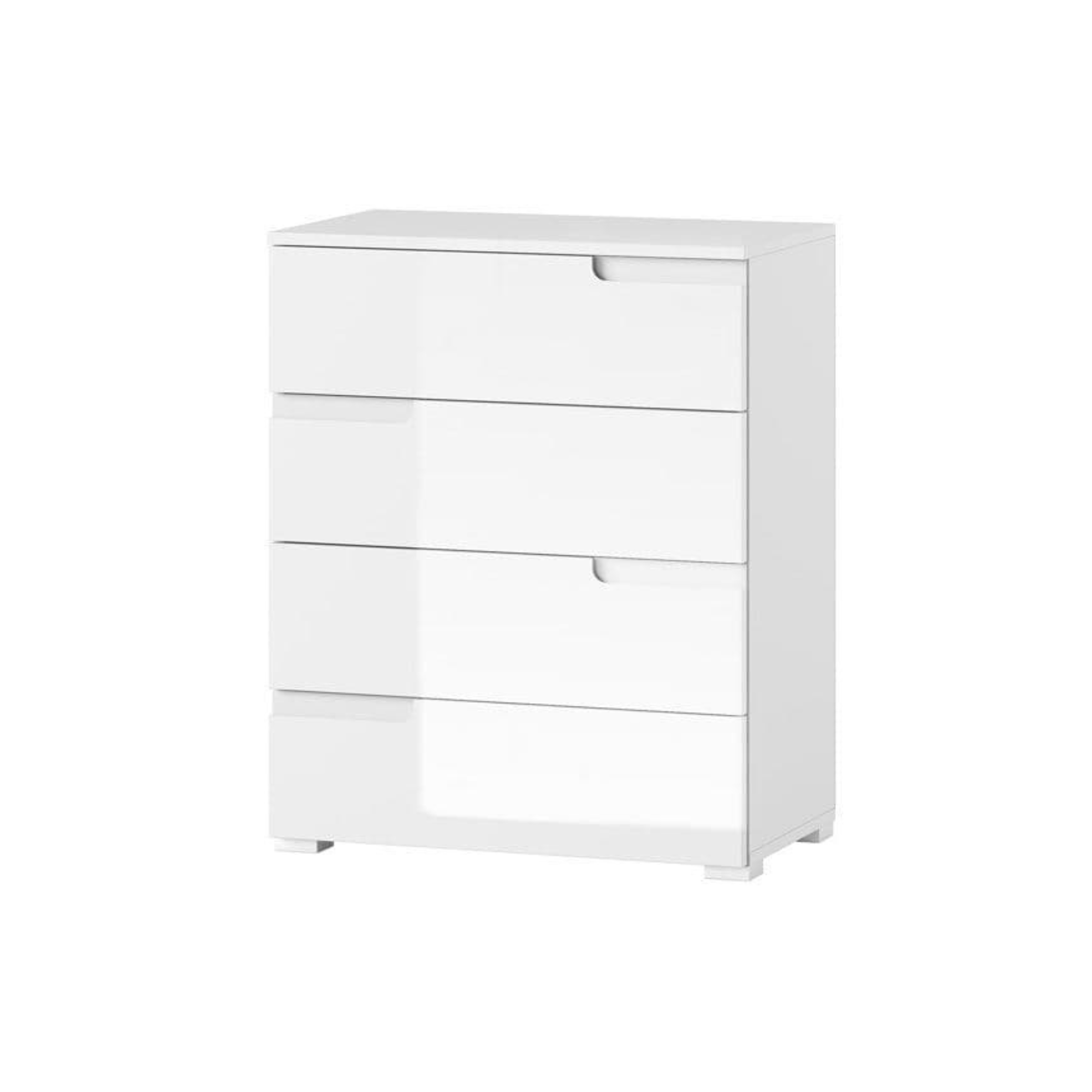 Santino White High Gloss Narrow Chest of Drawers S2 - 2927