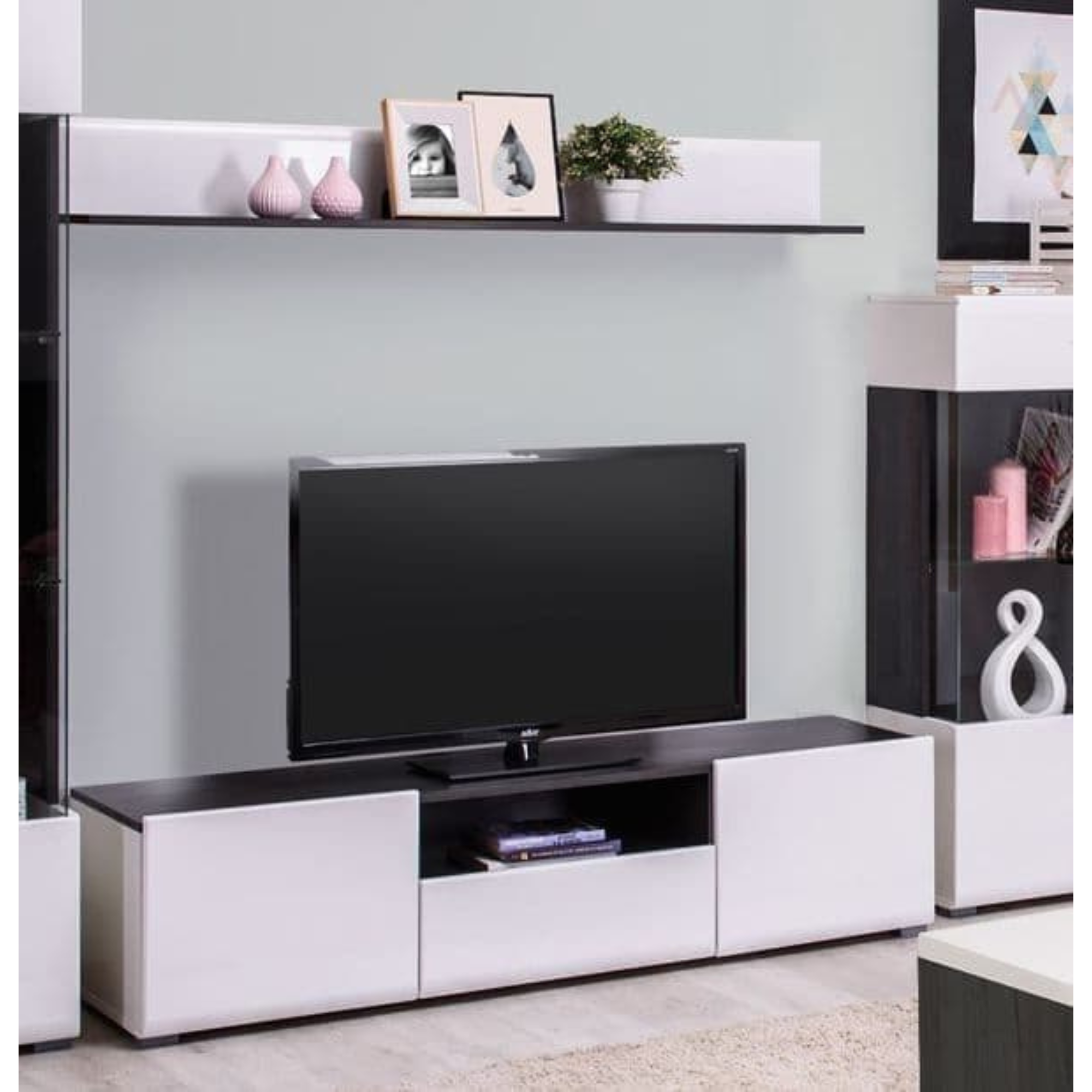 Royce White Tv Cabinet - 3061