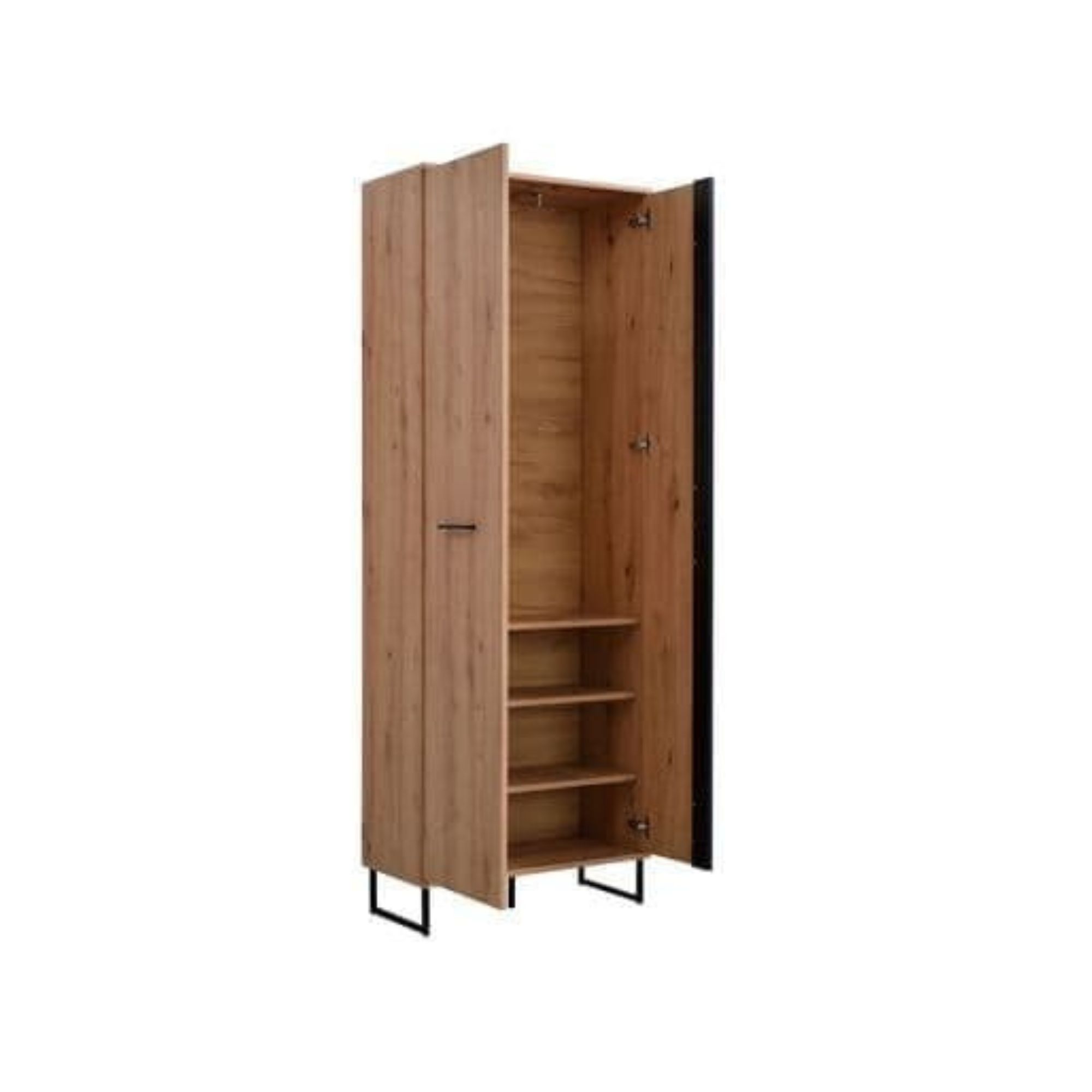 Sorrento Oak Effect Tall Slim 2 Door Wardrobe - 3125 NEW!!!