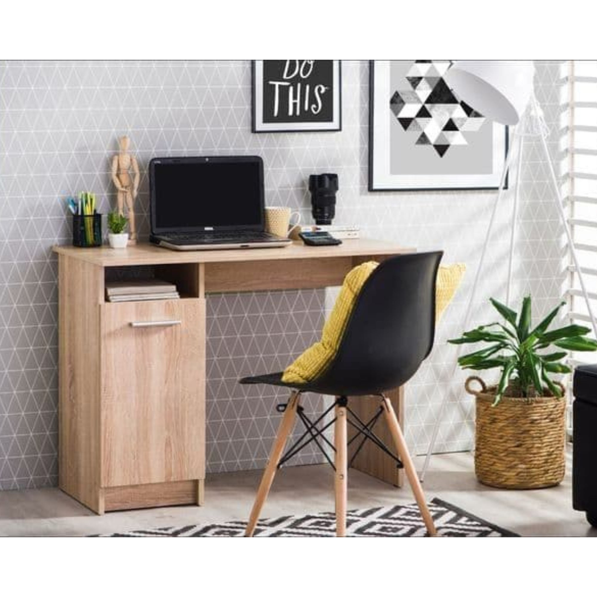 Reygo Sonoma Oak Desk - 3034