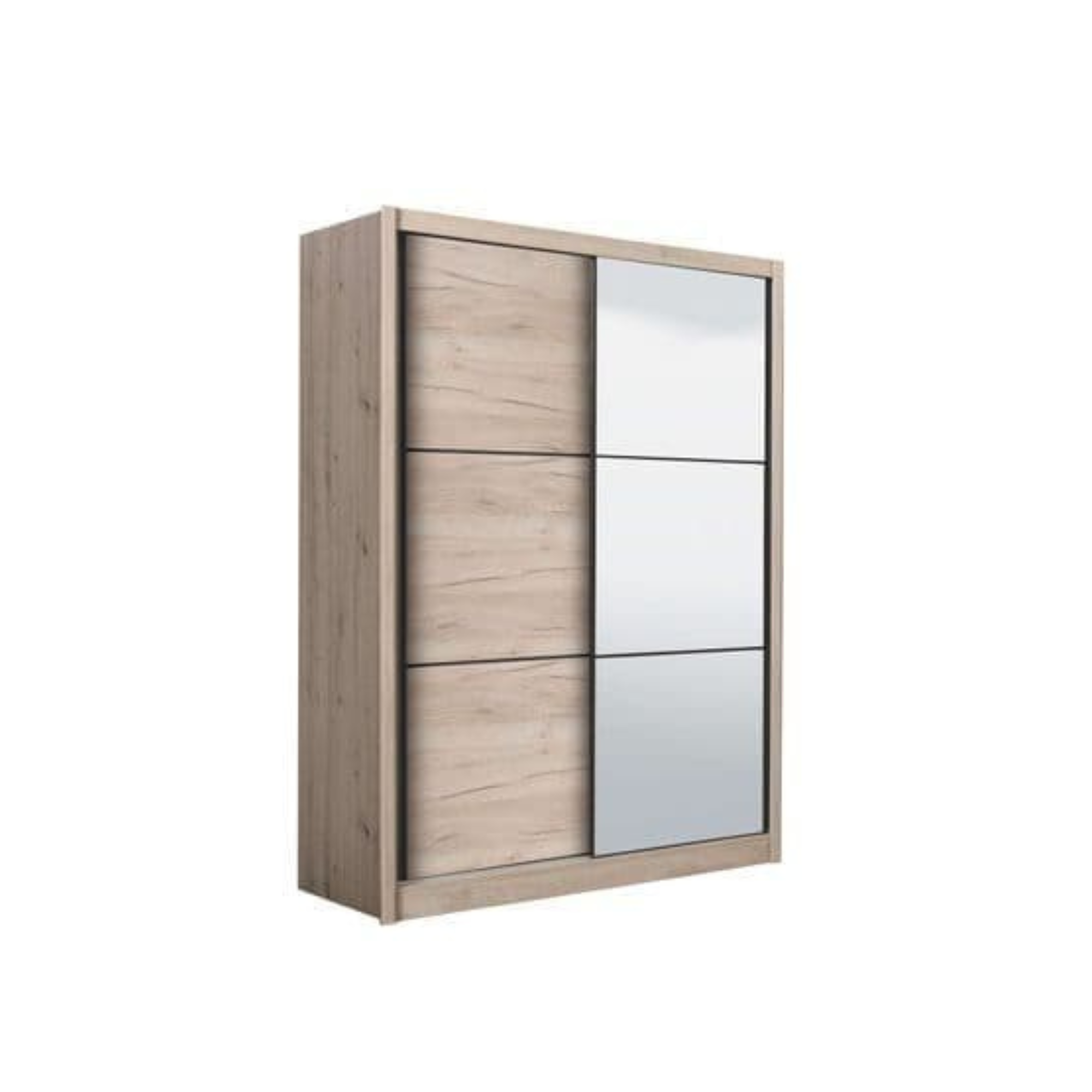 Navara Oak Effect Sliding Door Wardrobe 166cm - 3085 NEW!!!