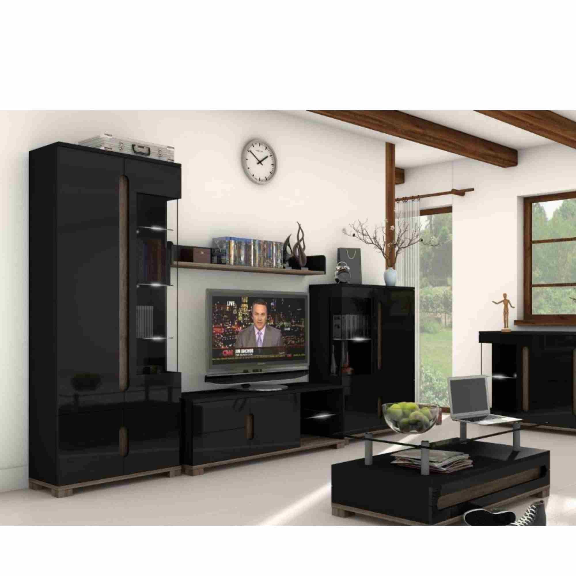 Costa TV unit Black Gloss - 2518