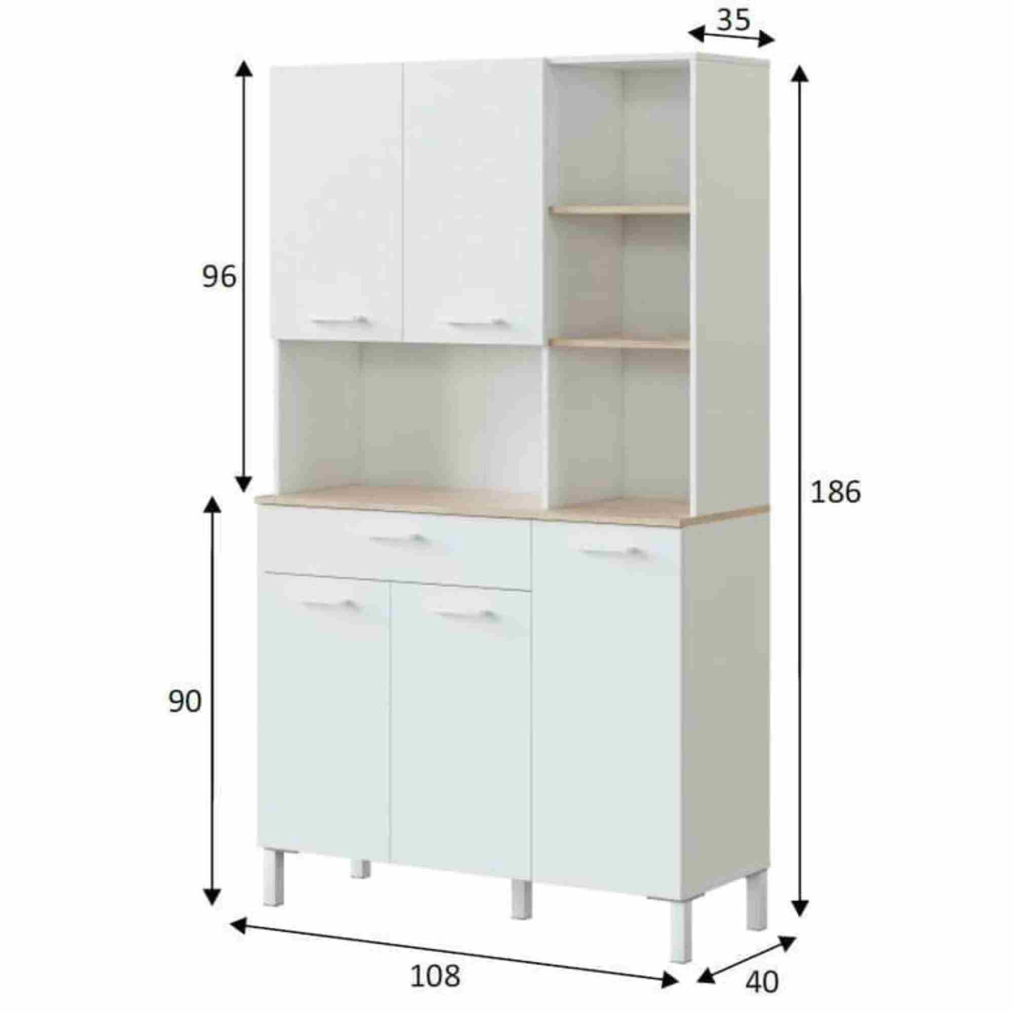 Denby White And Oak 5 Door Utility Kitchen Cupboard ? 3077 NEW!!!