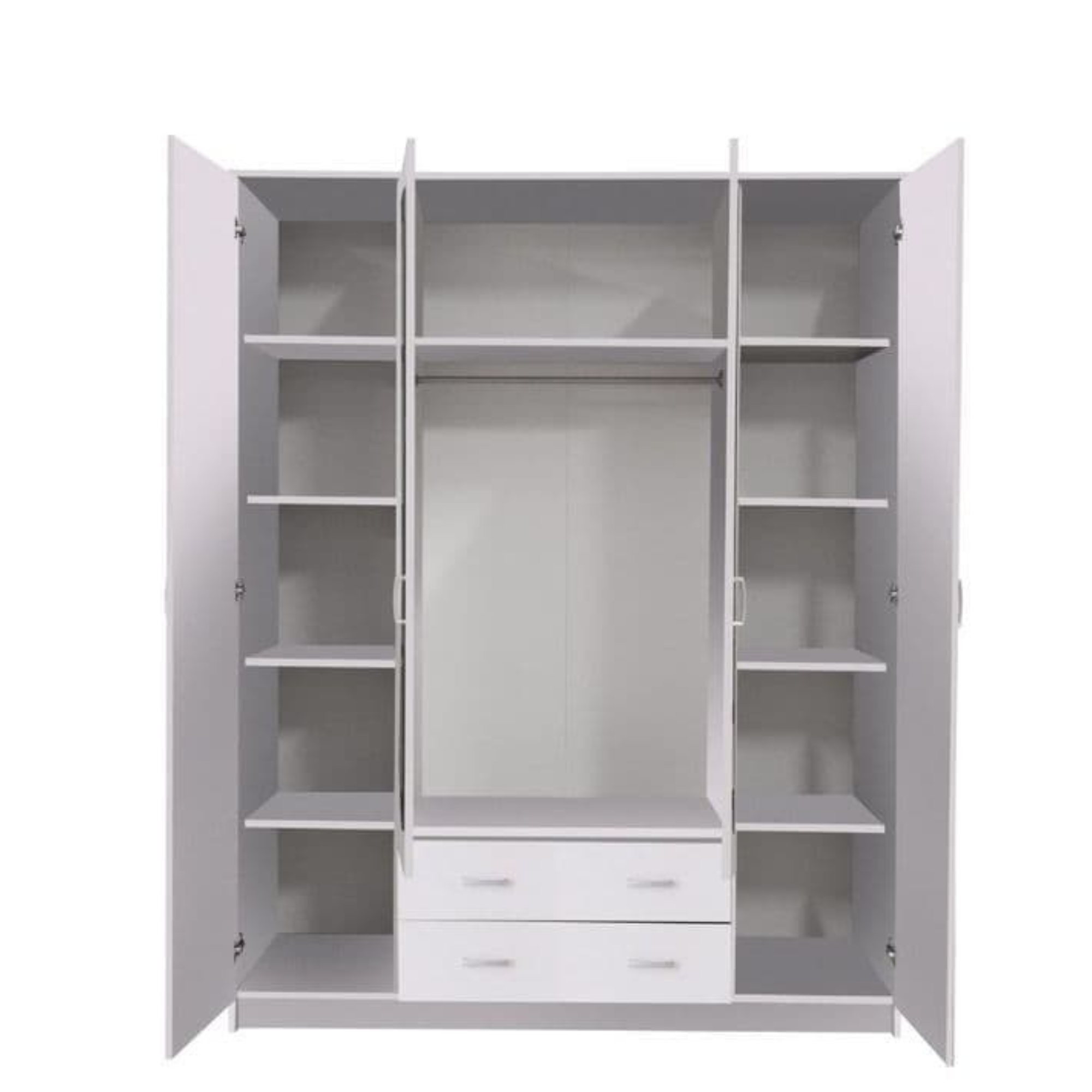 Kano White 4 Door Wardrobe - 3048