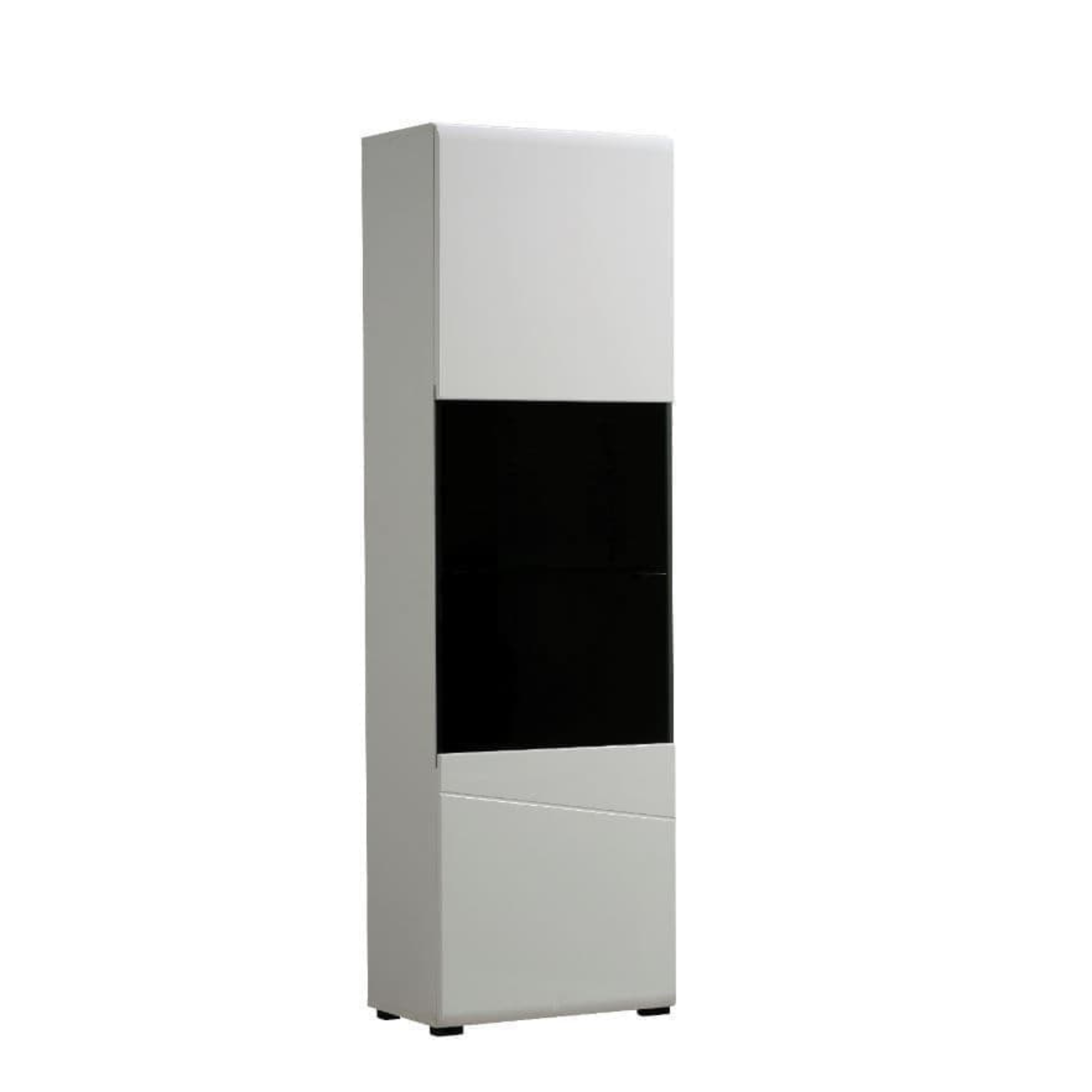 Terrento White Tall Display Cabinet - 3054