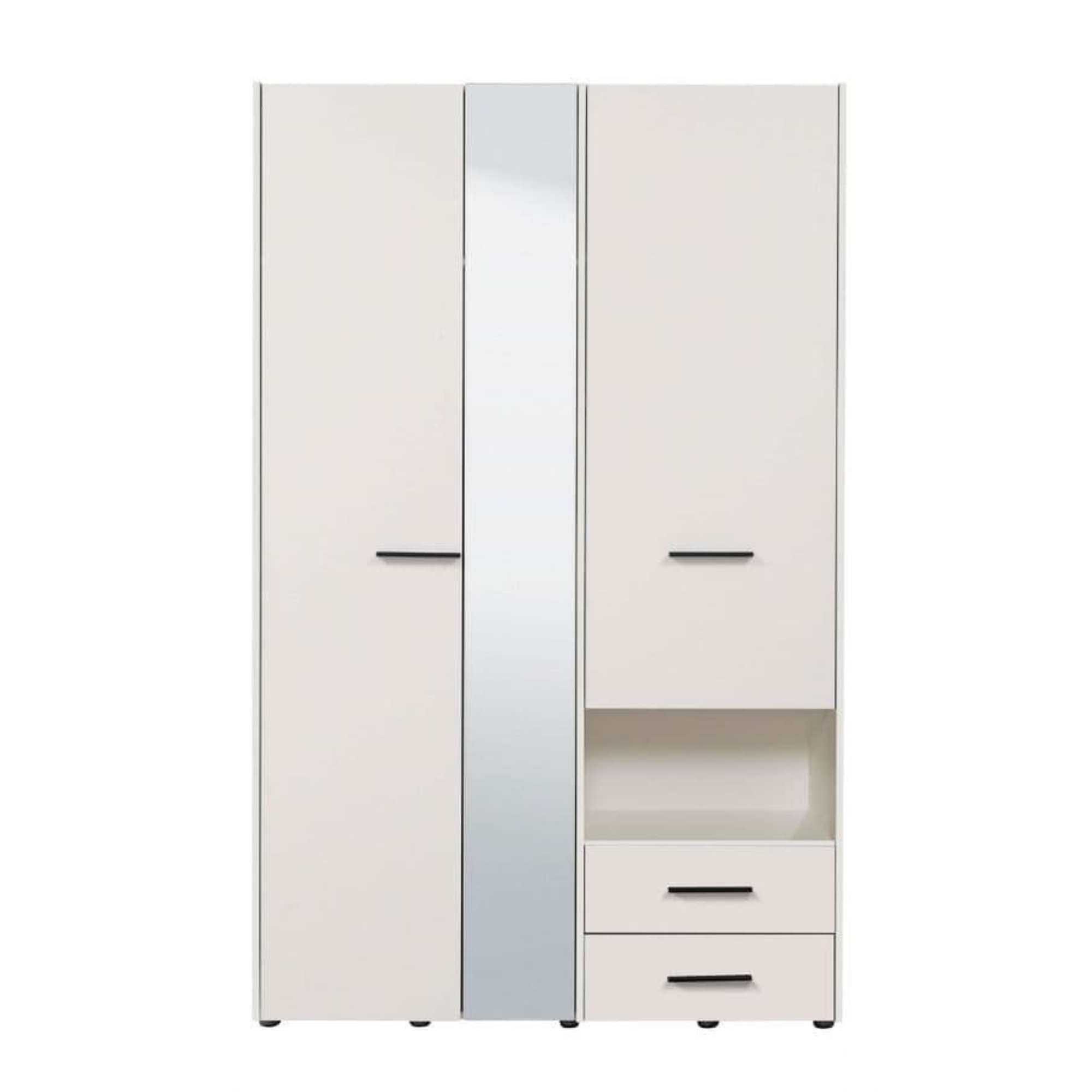 Limone White 3 Door Wardrobe - 3041