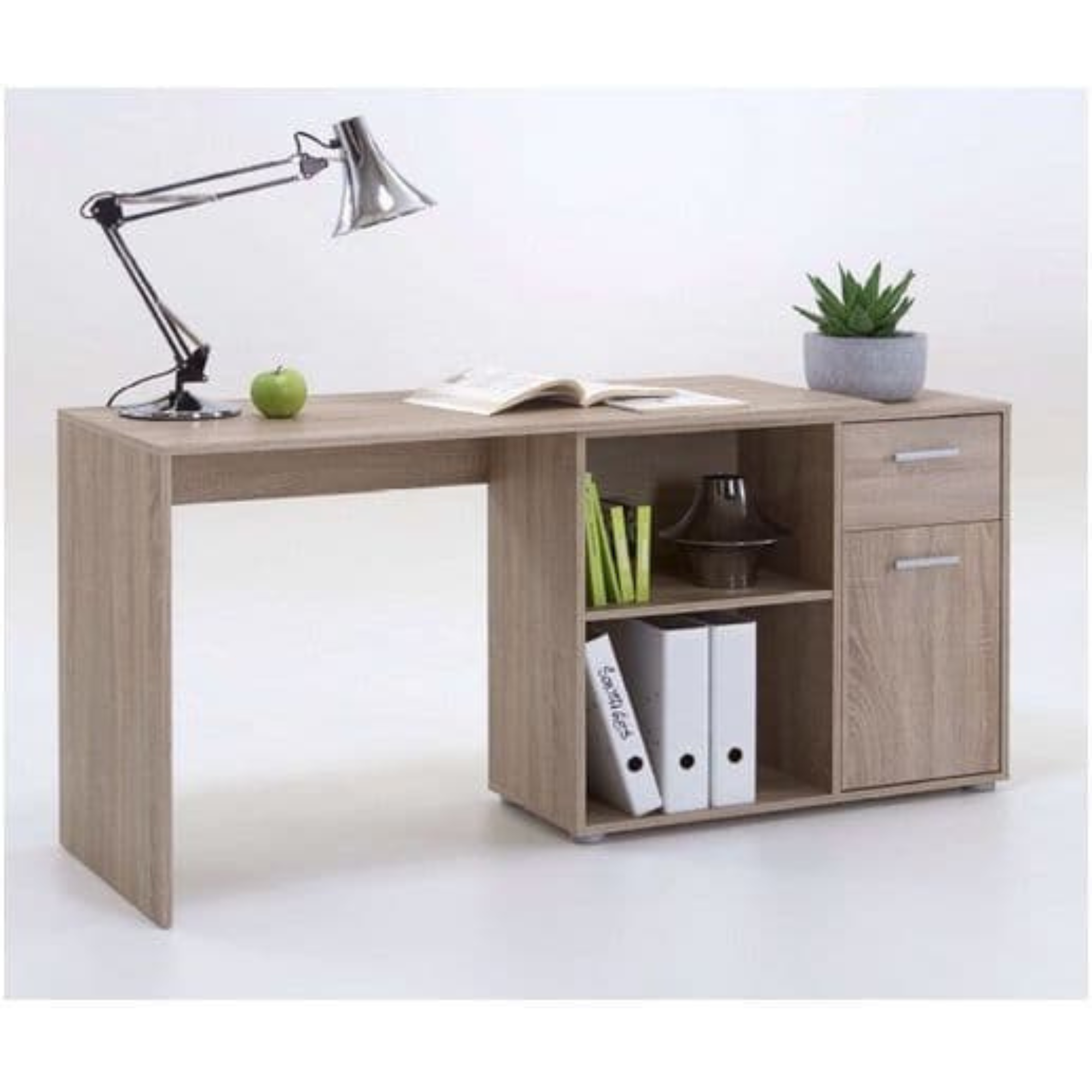 Carin Corner Flexi Desk Oak Effect - 2561