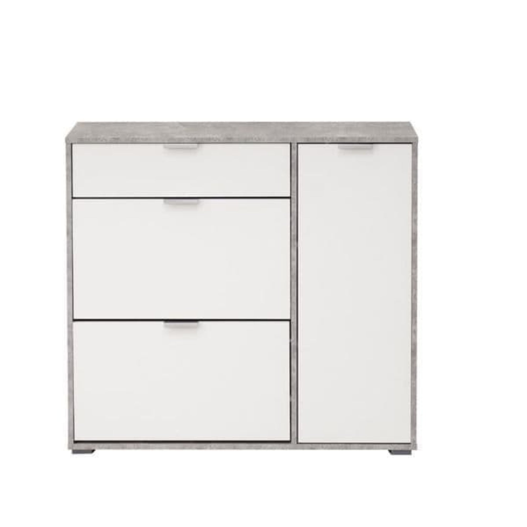 Arco Grey and White Shoe Cabinet - 3072