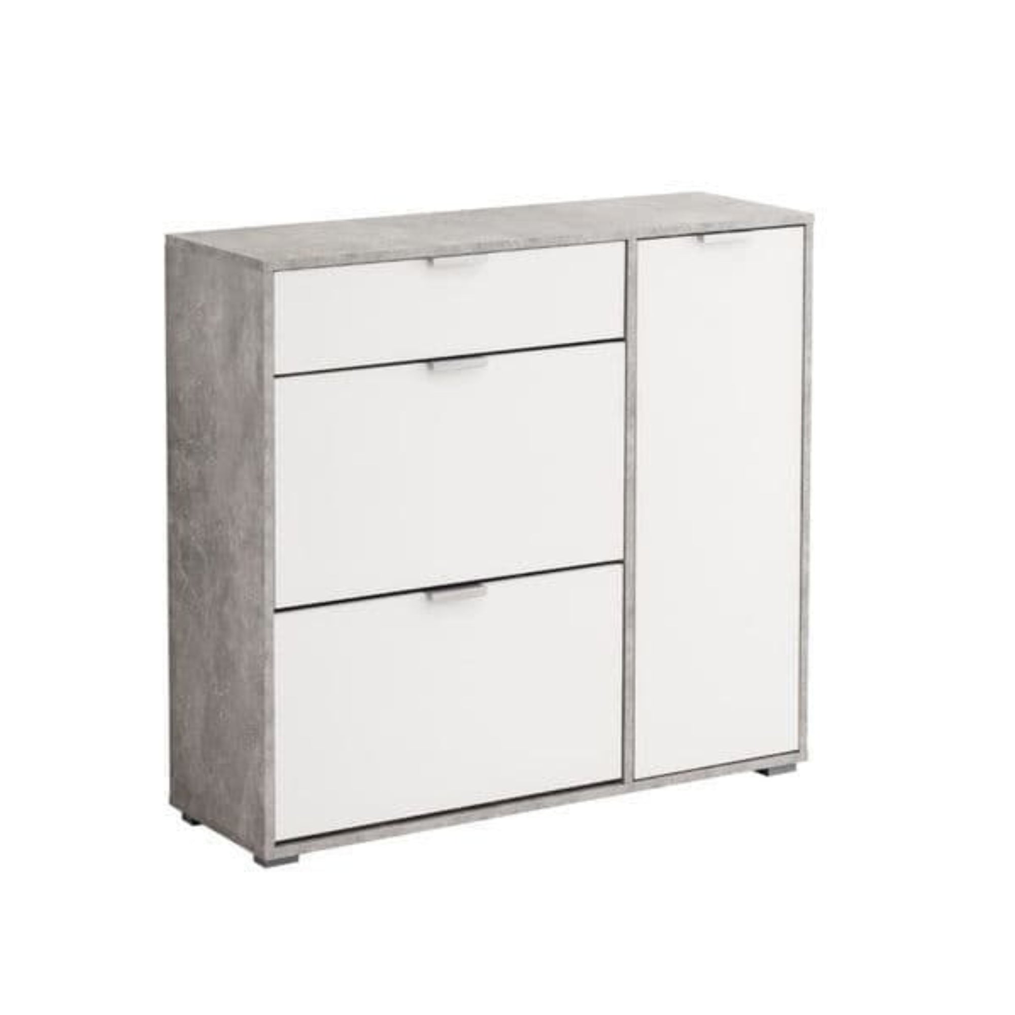 Arco Grey and White Shoe Cabinet - 3072