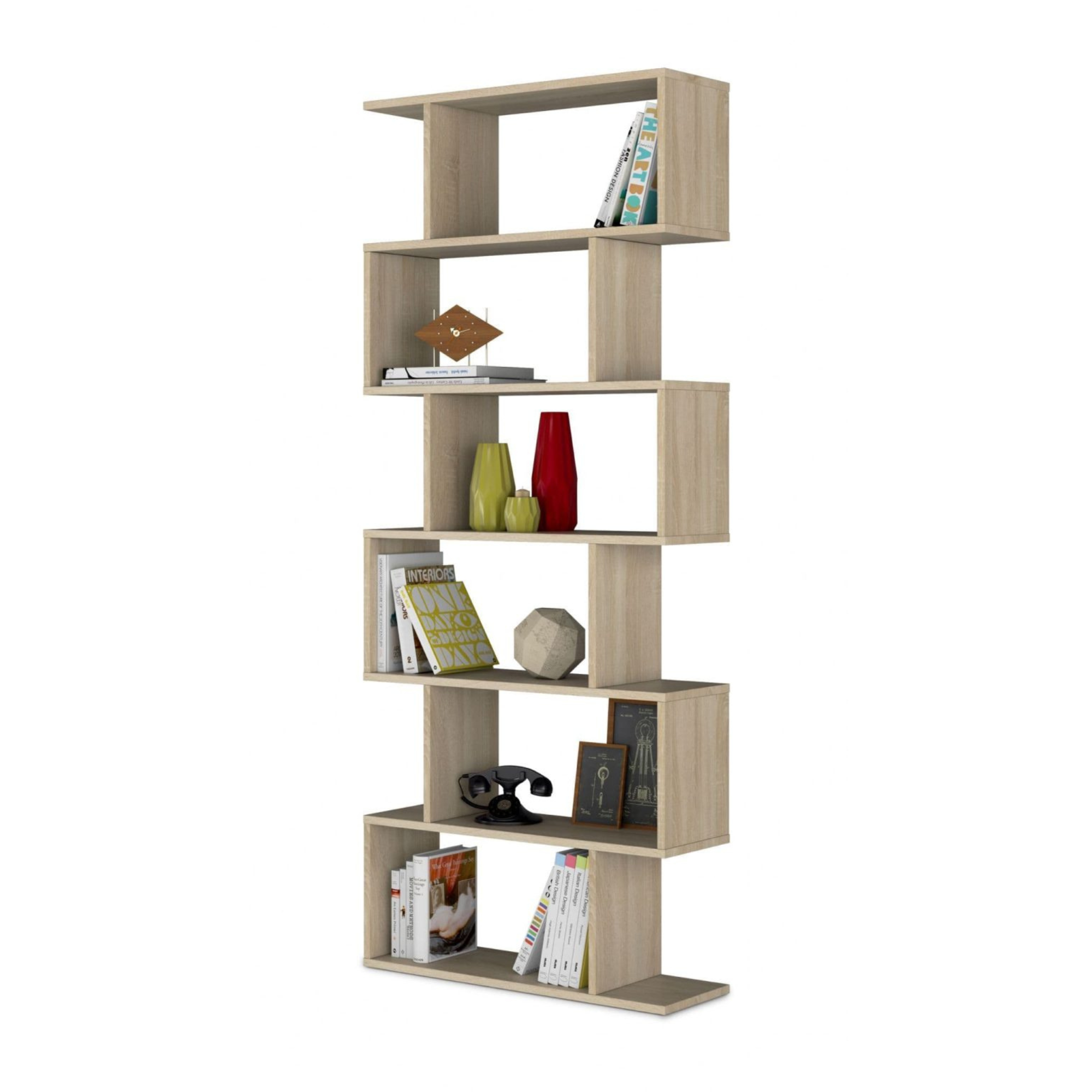 Zing Oak Effect Bookcase - 2605