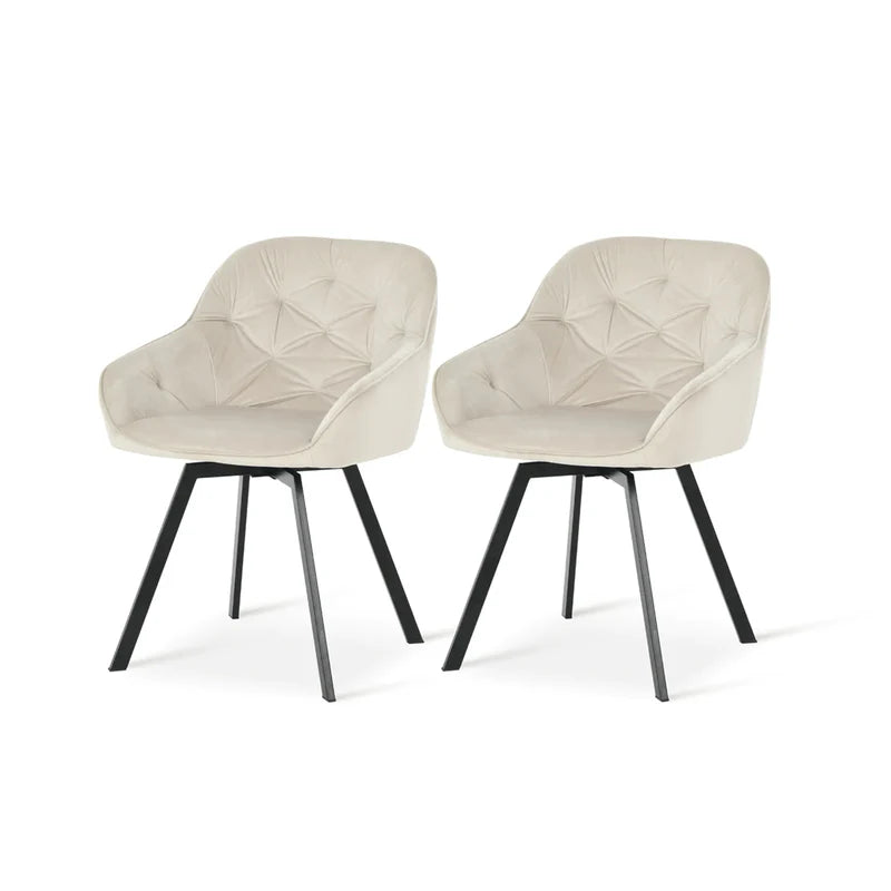 Keaton Swivel Dining Chairs ( Set Of Two)