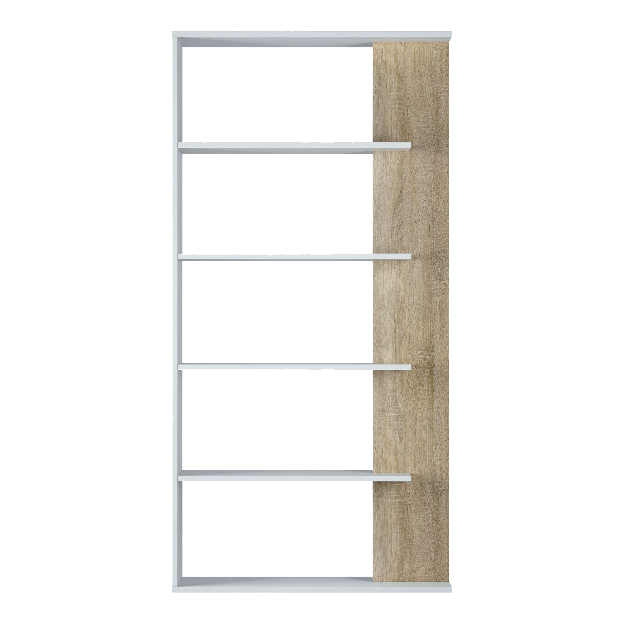 Adila White and Oak Effect Bookcase - 2934